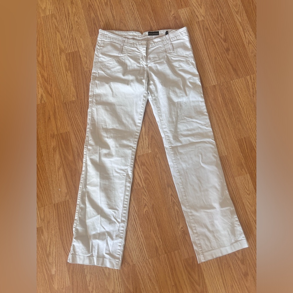 Emporio Armani White Pants classy and Elegant Comfort size 8